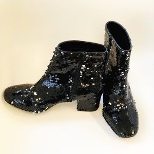 Sequined Booties
